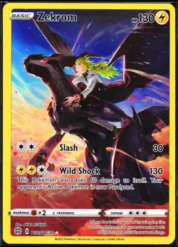 Pokemon Card- Zekrom SWSH09: Brilliant Stars Trainer Gallery #TG05/TG30 - Image 1