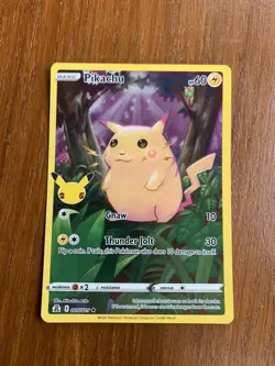Pikachu 005/025 - Celebrations Full Art Pokemon Card 2021 - PACK FRESH - Image 1