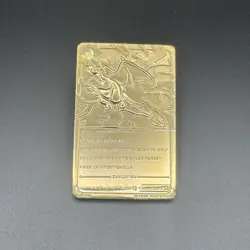 Pokemon Charizard Gold Plated Metal Card - Collectible Display Card- Burger King - Image 5
