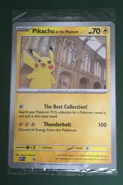Pokemon TCG Pikachu At The Museum Jumbo Pokemon Card SEALED - Image 1