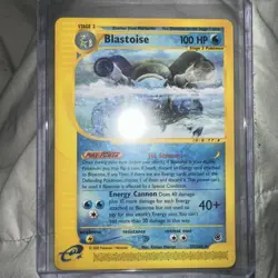 Pokemon TCG Blastoise Expedition Card 37/165 Regular Rare - Image 1