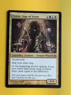 Damia, Sage of Stone. Mythic COmmander Gorgon Wizard Magic the Gathering Card. - Image 1