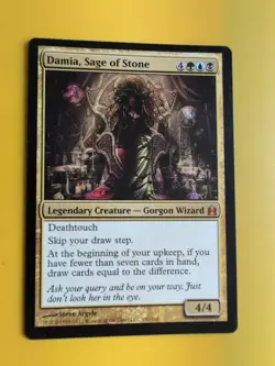 Damia, Sage of Stone. Mythic COmmander Gorgon Wizard Magic the Gathering Card. - Image 3