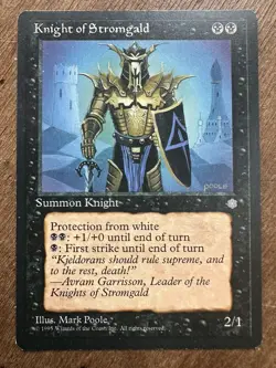 Knight of Stromgald Ice Age Magic The Gathering MTG - Image 1