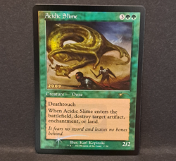 MTG: Acidic Slime - Foil 30th Anniversary Promo 2009 Stamp - Image 1