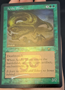 MTG: Acidic Slime - Foil 30th Anniversary Promo 2009 Stamp - Image 3
