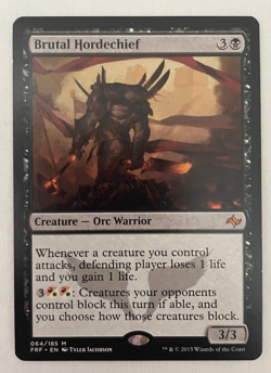 1x Brutal Hordechief Fate Reforged MTG Magic the Gathering LP - Image 1