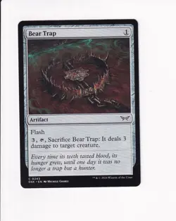 MAGIC THE GATHERING MTG DUSKMOURN BEAR TRAP (#2) - Image 1