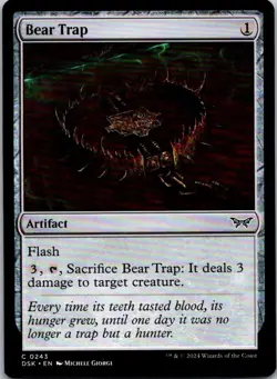 Magic the Gathering Bear Trap Duskmourn: House of Horror MTG Free Ship! - Image 1
