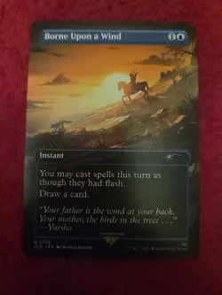 1x Borne Upon a Wind, 2228, Non-Foil, Ghost of Tsushima Secret Lair Magic MTG NM - Image 1