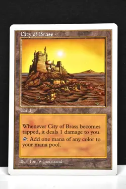 MTG, CITY OF BRASS, 5TH EDITION, NM, NEVER PLAYED - Image 1