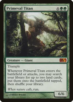 MTG Primeval Titan - Magic 2011 #192 - Image 1