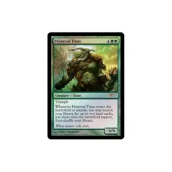 MTG FOIL Primeval Titan (Grand Prix) - Promo #2013a - Image 1