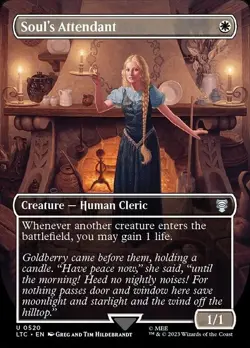 Soul's Attendant (Borderless) Commander: the Lord of the Rings Mtg Regular NM - Image 1
