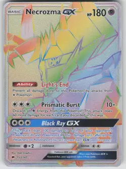 Pokemon TCG Necrozma GX (Secret) Secret Rare SM - Burning Shadows 153/147 - Image 1