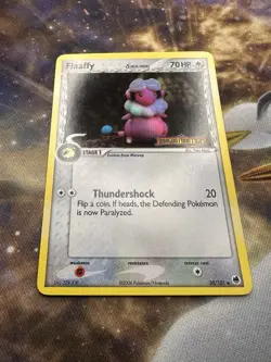 Pokemon Card - Flaaffy Dragon Frontiers Stamped 30/101 Uncommon Reverse Holo LP+ - Image 3