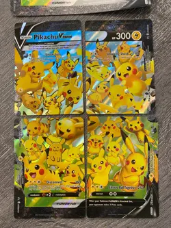 Pikachu V-Union 4x Card Set SWSH139 140 141 142 - Pokemon, Includes The Jumbo - Image 2