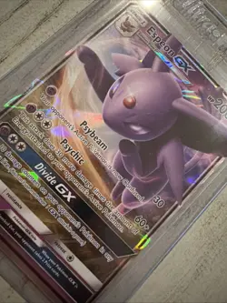Pokemon TCG Espeon GX Full Art Ultra Rare Card Sun & Moon 140/149 - Image 1