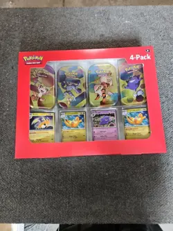 Pokemon TCG Scarlet & Violet 151 Mini Tin 4-Pack Sam's Club **see Discription** - Image 1