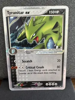 Tyranitar ex 17/17 Pop Series 1 2004 Holo Rare MP-HP Pokemon Vintage Holo - Image 1