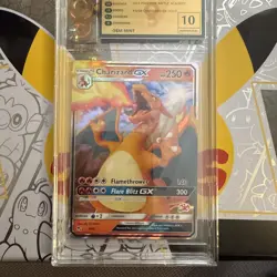 Pokemon TCG Charizard GX Hidden Fates 9/68 Holo Ultra Rare OG Graded 10 Mint - Image 1