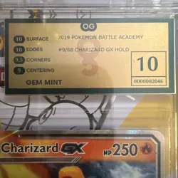 Pokemon TCG Charizard GX Hidden Fates 9/68 Holo Ultra Rare OG Graded 10 Mint - Image 4