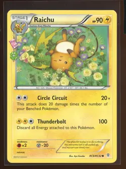 Raichu Common Ex/NM- RC9/RC32 Radiant Collection XY Generations Pokemon - Image 5
