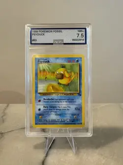 AGS 7.5 VG 1999 Pokemon Fossil Psyduck 53/62 - Image 1