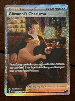 Pokemon Mew 151 Giovanni’s Charisma 204/165 Special Illustration Rare - Image 1