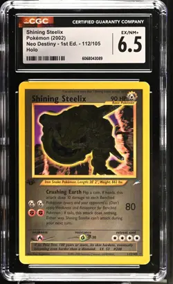 POKEMON CGC 6.5 Shining Steelix 112/105 Neo Destiny - 1st Edition Secret Rare - Image 1