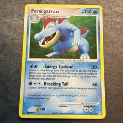 Feraligatr 8/123 HOLO Rare Mysterious Treasures Diamond $ Pearl Pokemon 2007 LP - Image 1