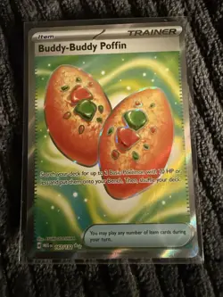Pokemon TCG Buddy-Buddy Poffin Ultra Rare Trainer Holo 167/132 Me01 - Image 1