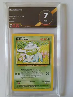 Carte pokemon Francais Bulbizarre (BS 44) Set de Base CGG 7 26500074 - Image 1