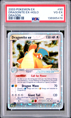 SWIRL PSA 4 2003 Pokemon EX Dragon Dragonite EX Holo Foil 90/97 - Image 1