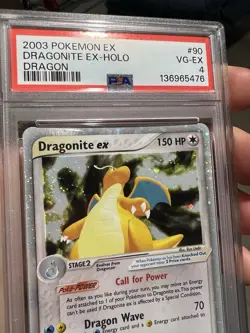 SWIRL PSA 4 2003 Pokemon EX Dragon Dragonite EX Holo Foil 90/97 - Image 3