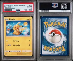 2019 Pokemon Sun and Moon Unified Minds Pikachu #56 - Image 3