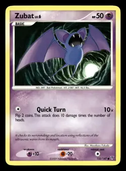 Zubat 133/147 Common Supreme Victors Pokemon LP - Image 1