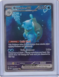 Pokemon Blastoise ex 200/165 Scarlet & Violet 151 Special Illustration Rare Holo - Image 1