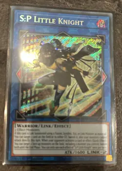 YUGIOH 1st Ed AGOV-EN046 SECRET RARE S:P LITTLE KNIGHT - Image 1