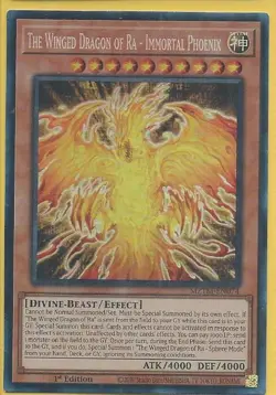 Yugioh The Winged Dragon of Ra - Immortal Phoenix Collector's Rare MZTM - Image 1