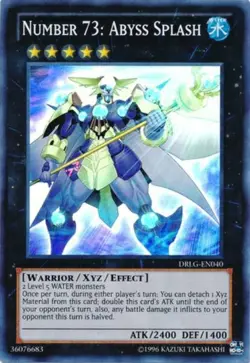 Number 73: Abyss Splash - DRLG-EN040 Super Rare Unl NM Yugioh - Image 1