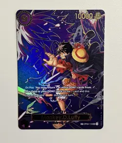 Monkey D Luffy SP OP09-119 OP13 Carrying On His Will Foil English One Piece TCG - Image 1