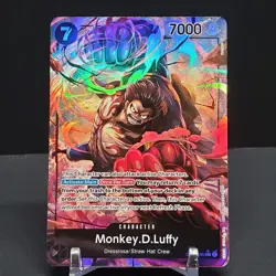 Monkey.D.Luffy Alternate Art OP04-090 Kingdoms Of Intrigue SR One Piece LP TCG - Image 2