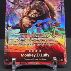 Monkey.D.Luffy Alternate Art OP04-090 Kingdoms Of Intrigue SR One Piece LP TCG - Image 4