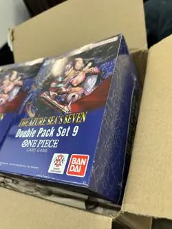 One Piece [OP-14 EB-04] The Azure Sea's Seven DoublePack Set 9 Display Englishx2 - Image 2