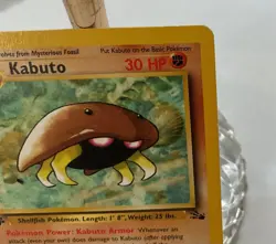 Pokemon Cards: Fossil 1st Edition Common: Kabuto 50/62 MINT/NM - Image 4