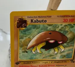 Pokemon Cards: Fossil 1st Edition Common: Kabuto 50/62 MINT/NM - Image 5