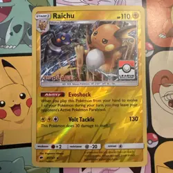 Pokemon Raichu 41/147 3rd Place prize card League Challenge Promo TCG Card - Image 1