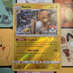 Pokemon Raichu 41/147 2ND Place prize card League Challenge Promo TCG Card - Image 1