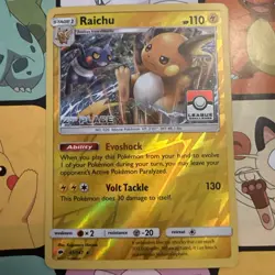 Pokemon Raichu 41/147 2ND Place prize card League Challenge Promo TCG Card - Image 2